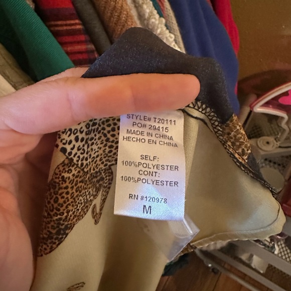 Funky cheetah button up - Picture 2 of 2